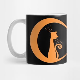 Cat and Moon Mug